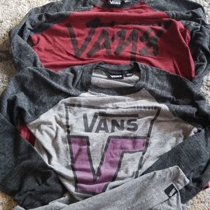 Set of Vans LS tees